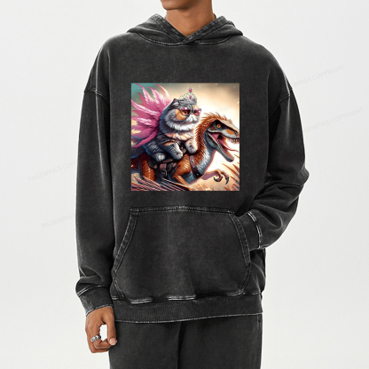 Pagewings Dungeon Crawler Unisex Washed Hoodie