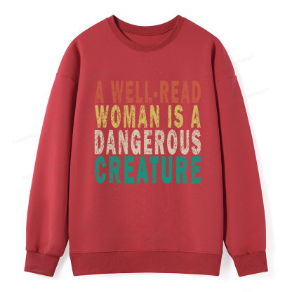 Pagewings A Well-Read Woman Is A Dangerous Creature Unisex Classic Sweatshirt