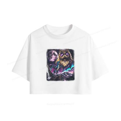 Pagewings Sci Fi Books Lover Women Crop Tops
