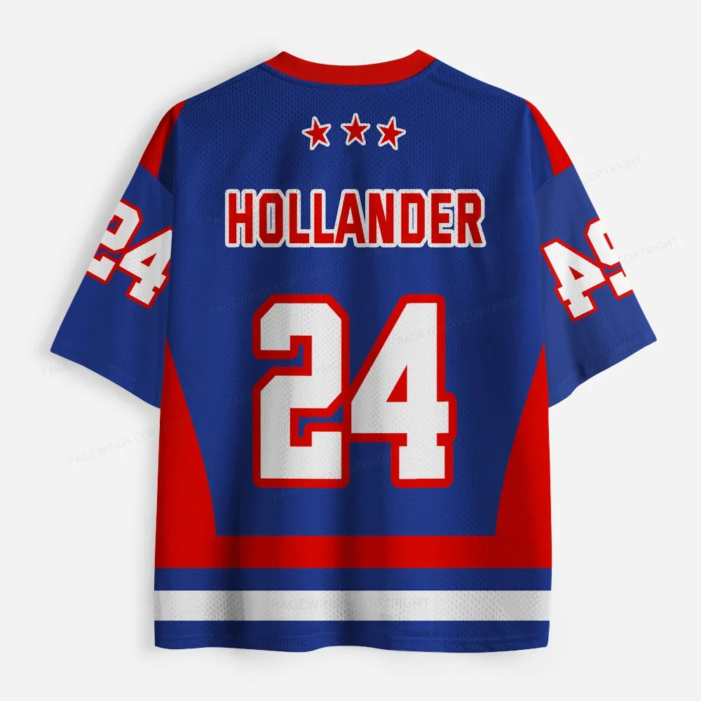 Pagewings Love Ice Hockey Unisex Mesh Jersey