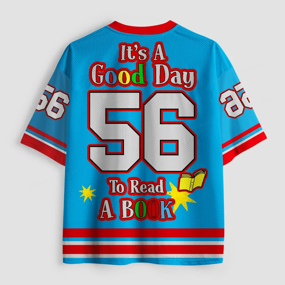 Pagewings I Will Read Books Here Unisex Mesh Jersey