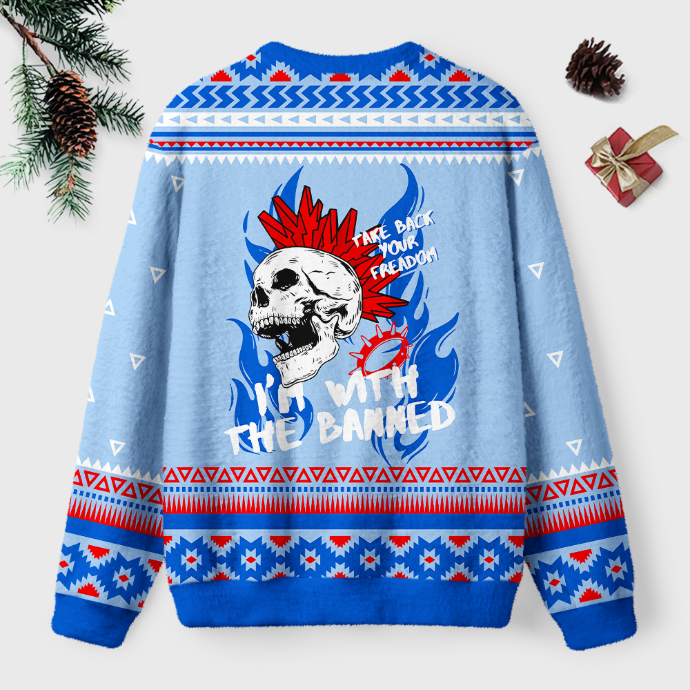 Pagewings Banned Books Unisex Ugly Light Knit Sweatshirt