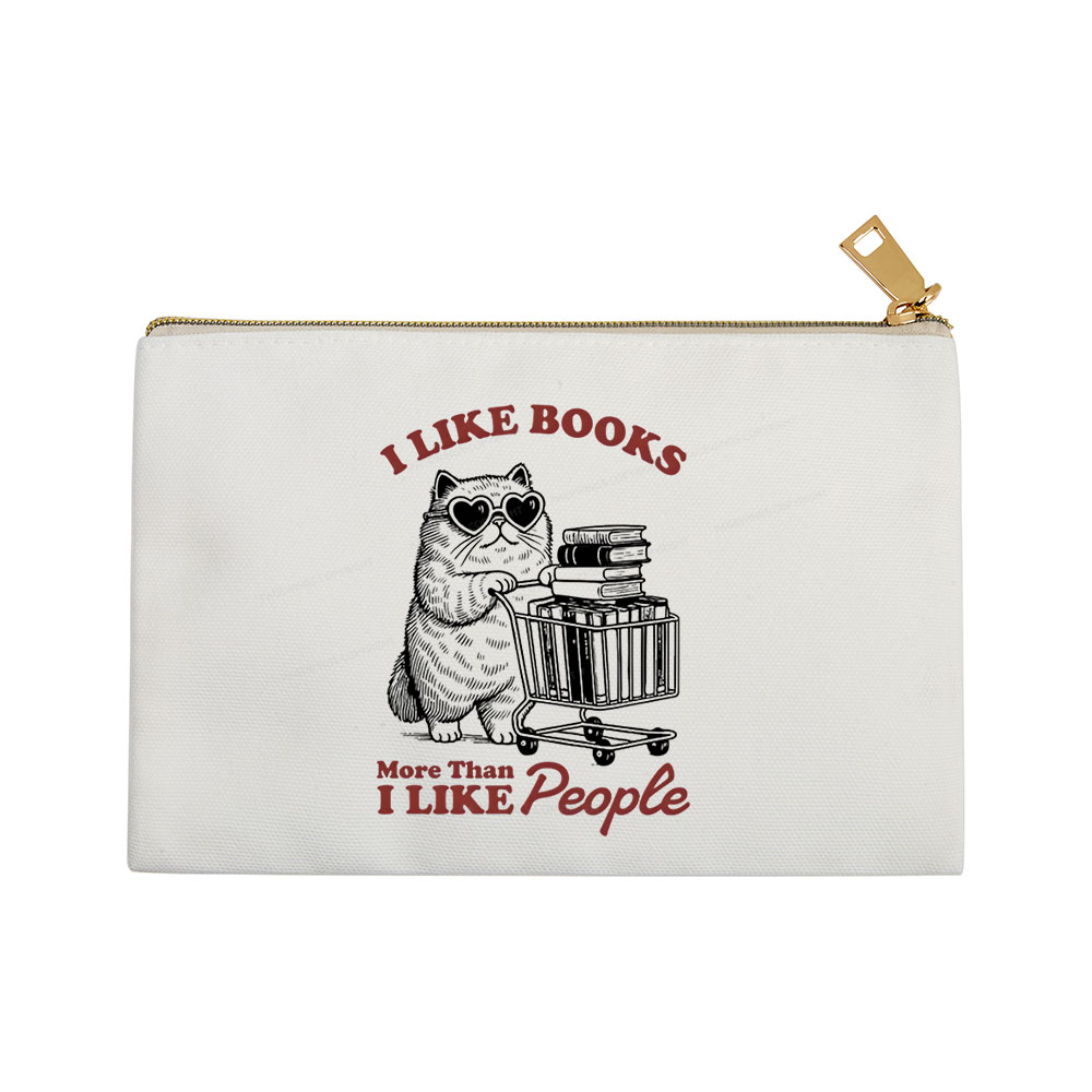 Pagewings I Like Books More Than I Like People Pouch