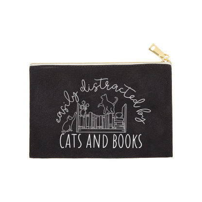 Pagewing Cute Cats And Books Pouch