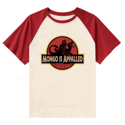 Pagewings Reading Sci‑Fi Raptor Lovers Raglan T-shirt