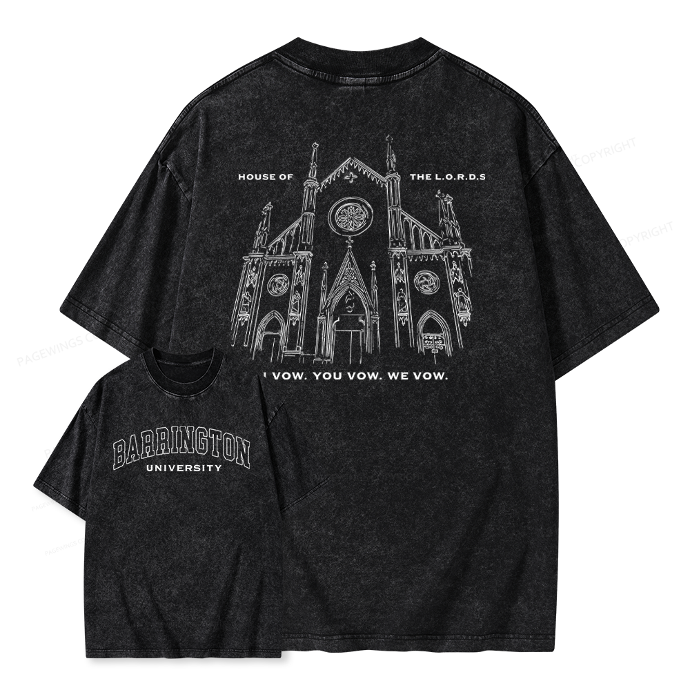 Pagewings Dark Romance Lover Unisex Washed T-shirt