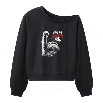 Pagewings Sci Fi Lover Women Off Shoulder Sweatshirt