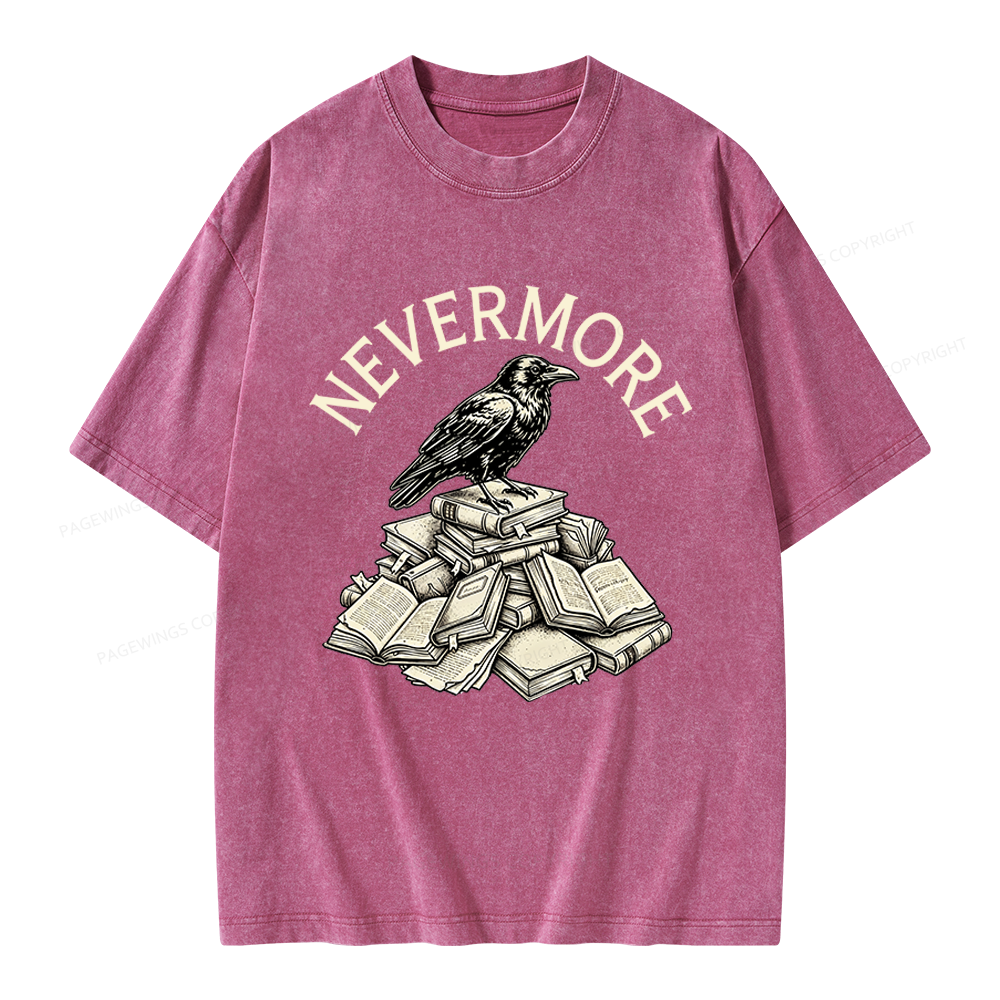 Pagewings Nevermore Unisex Washed T-shirt