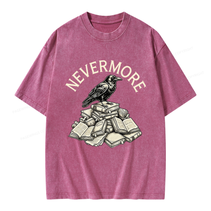 Pagewings Nevermore Unisex Washed T-shirt
