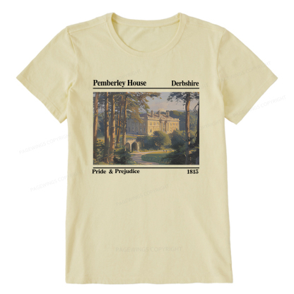 Pagewings Pride and Prejudice Pemberley House Unisex Classic T-shirt