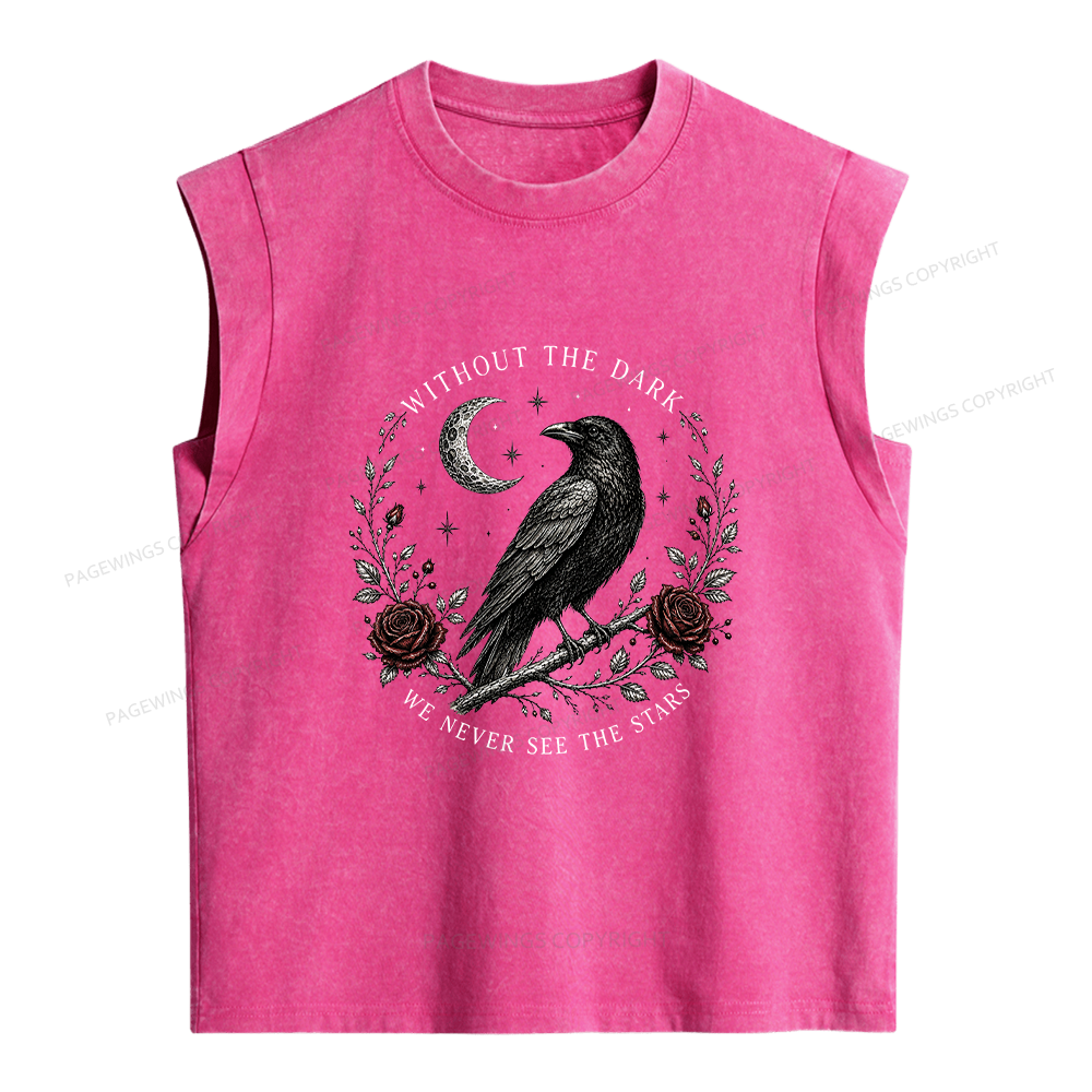 Pagewings Gothic Raven Women's Washed Tank Top
