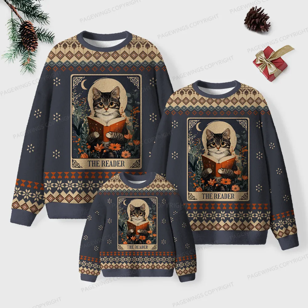 Pagewings The Reader Unisex Ugly Knit Sweatshirt