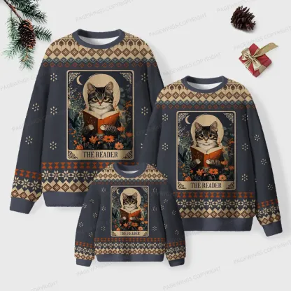 Pagewings The Reader Unisex Ugly Knit Sweatshirt