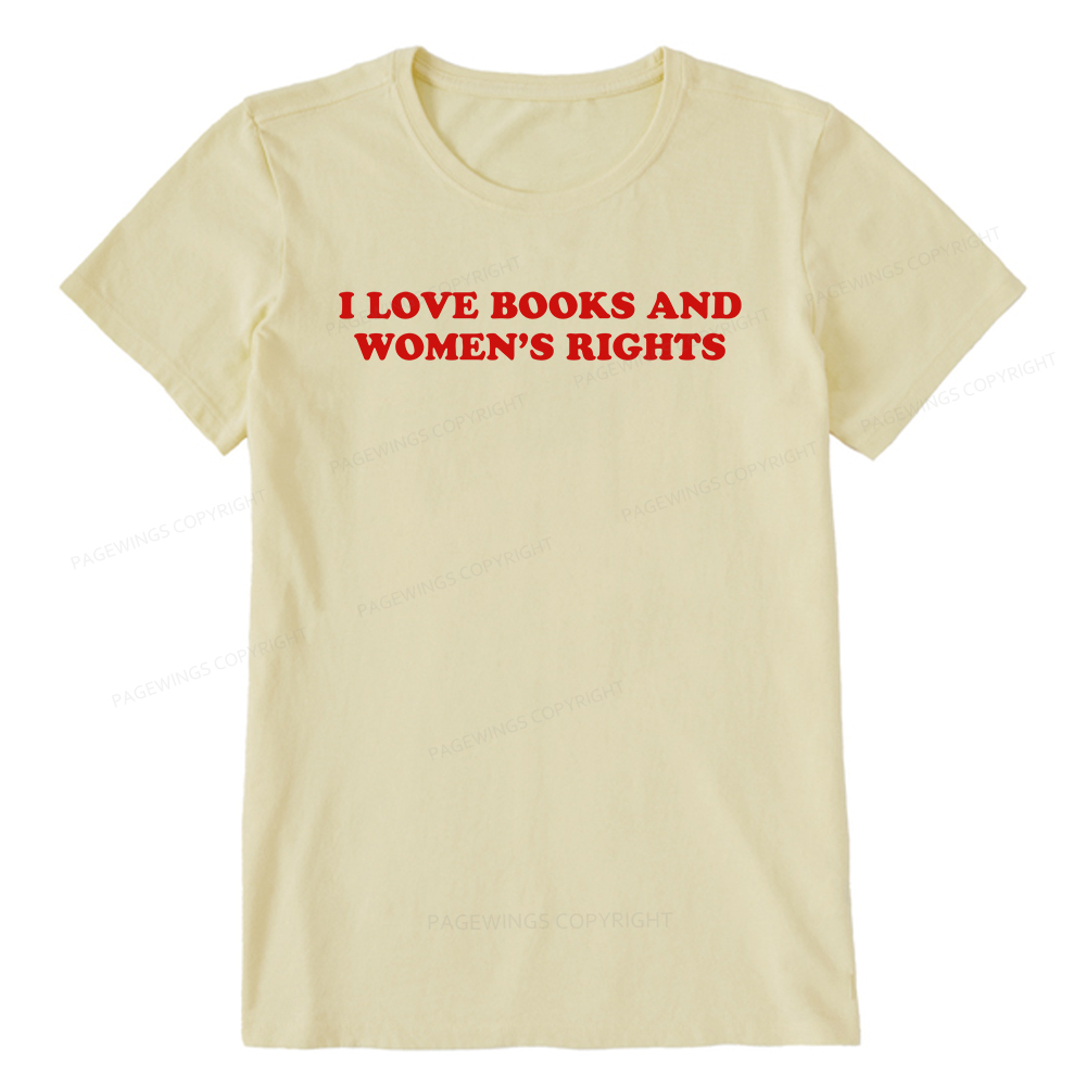 Pagewings I Love Books And Women's Rights Unisex Classic T-shirt