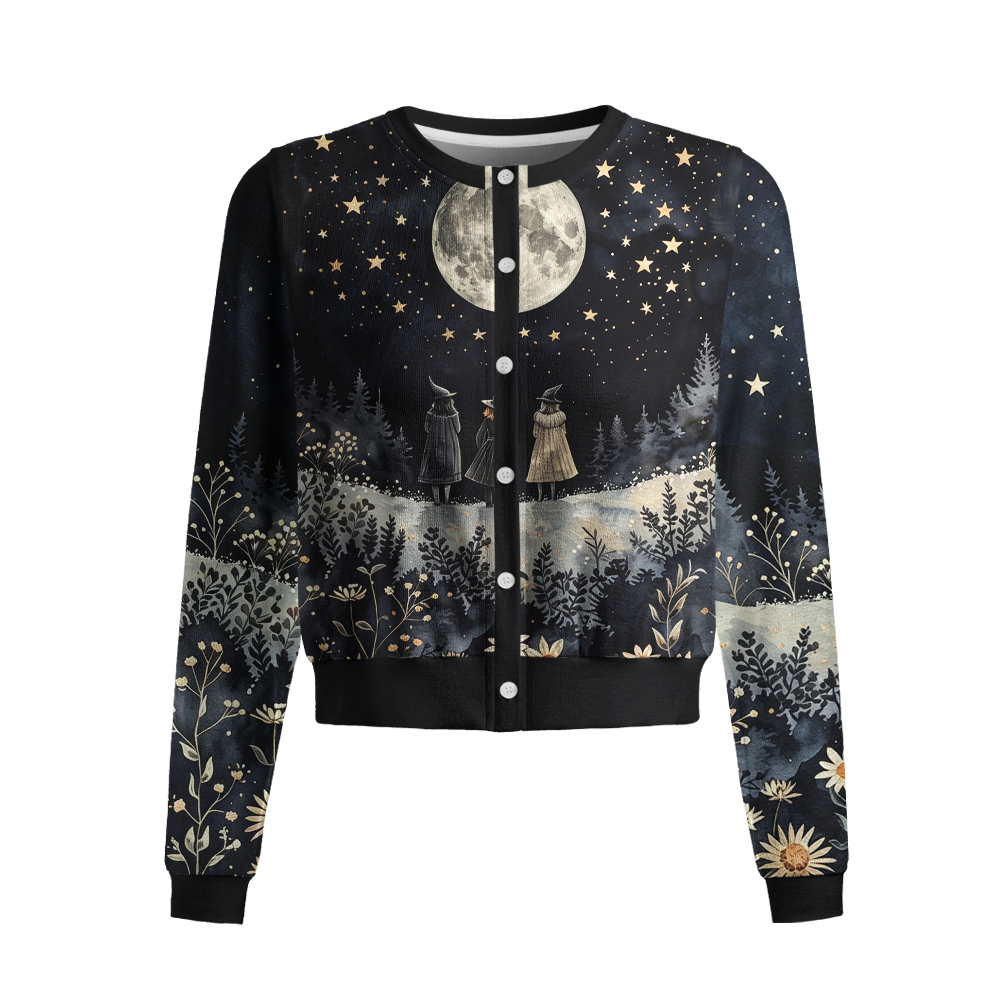 Pagewings Girls Will Be Girls Crew Neck Cardigan Sweaters
