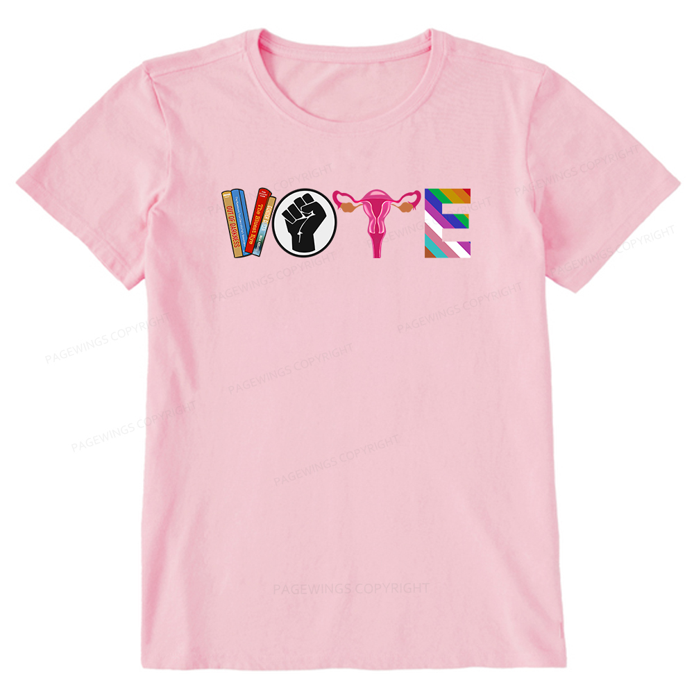 Pagewings VOTE Banned Books T-Shirt Unisex Classic T-shirt