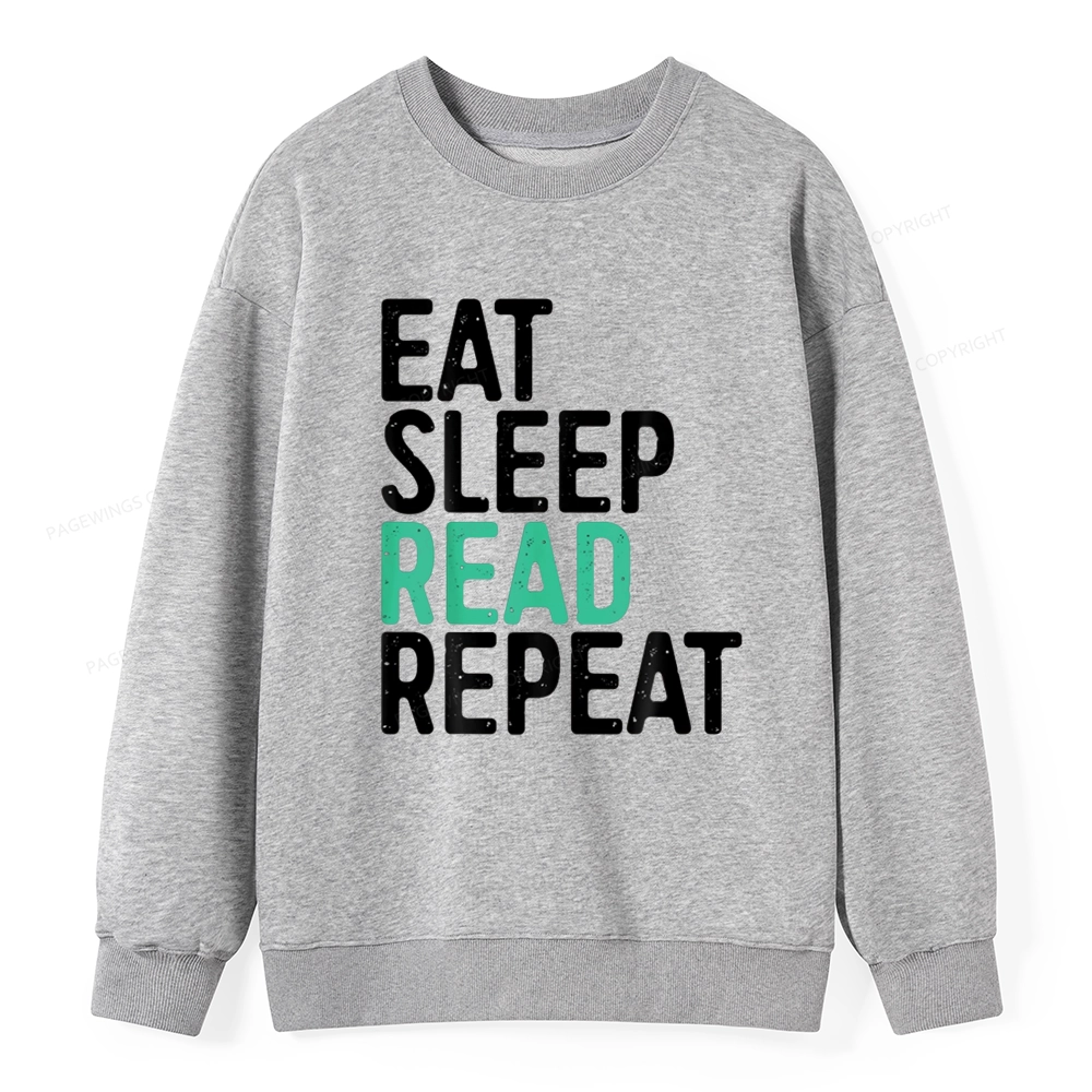 Pagewings Eat Sleep Read Repeat Unisex Classic Sweatshirt
