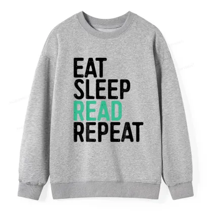Pagewings Eat Sleep Read Repeat Unisex Classic Sweatshirt
