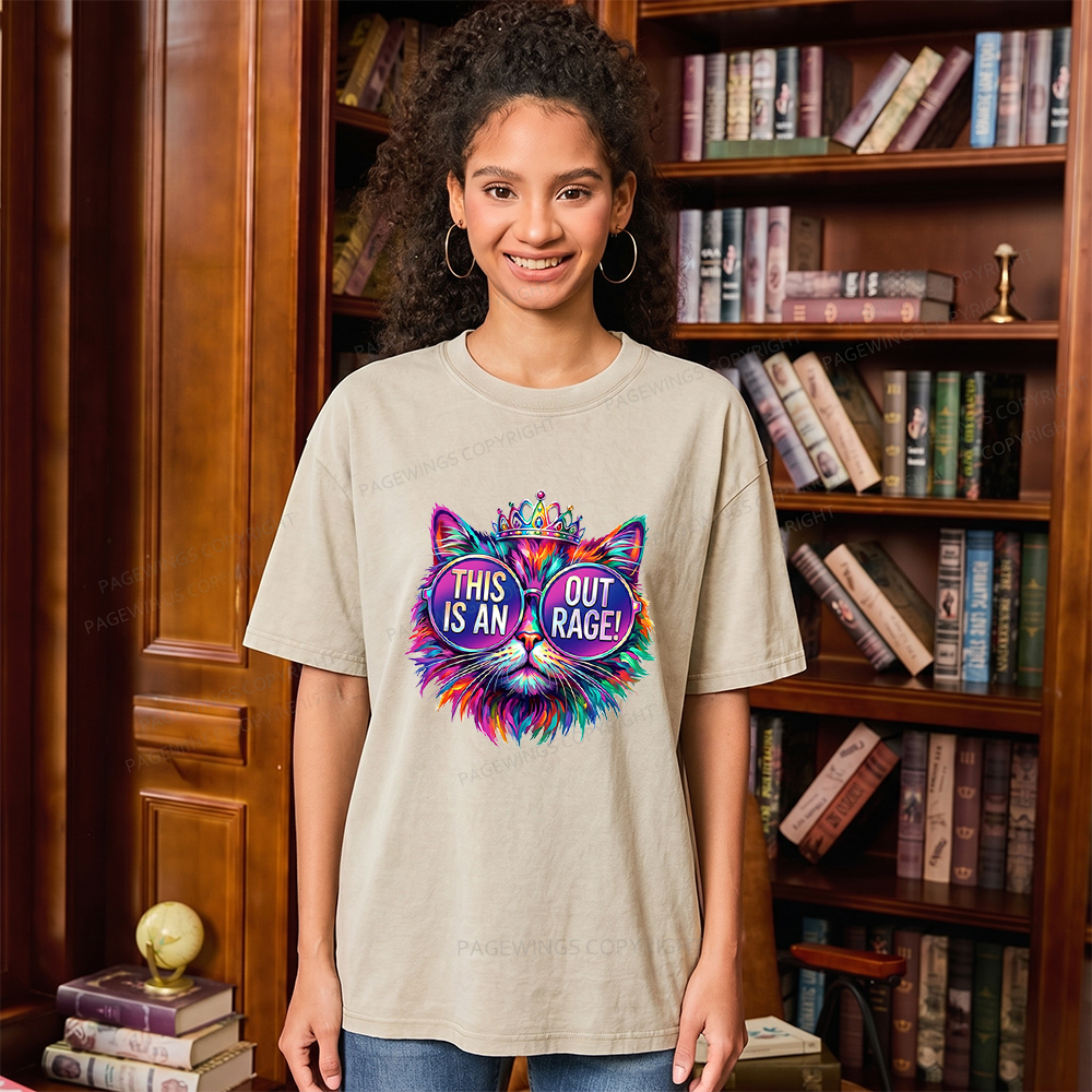 Pagewings Sci-Fi Book Lover Unisex Washed T-shirt
