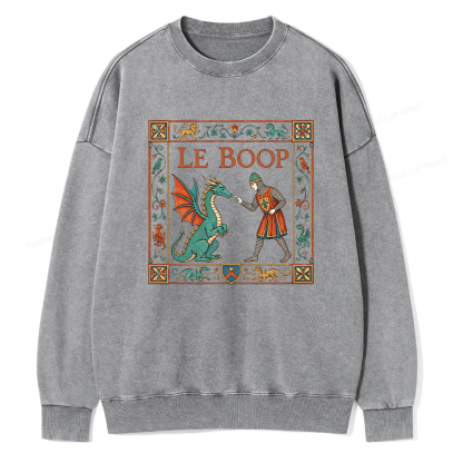 Pagewings Le Boop Unisex Washed Sweatshirt