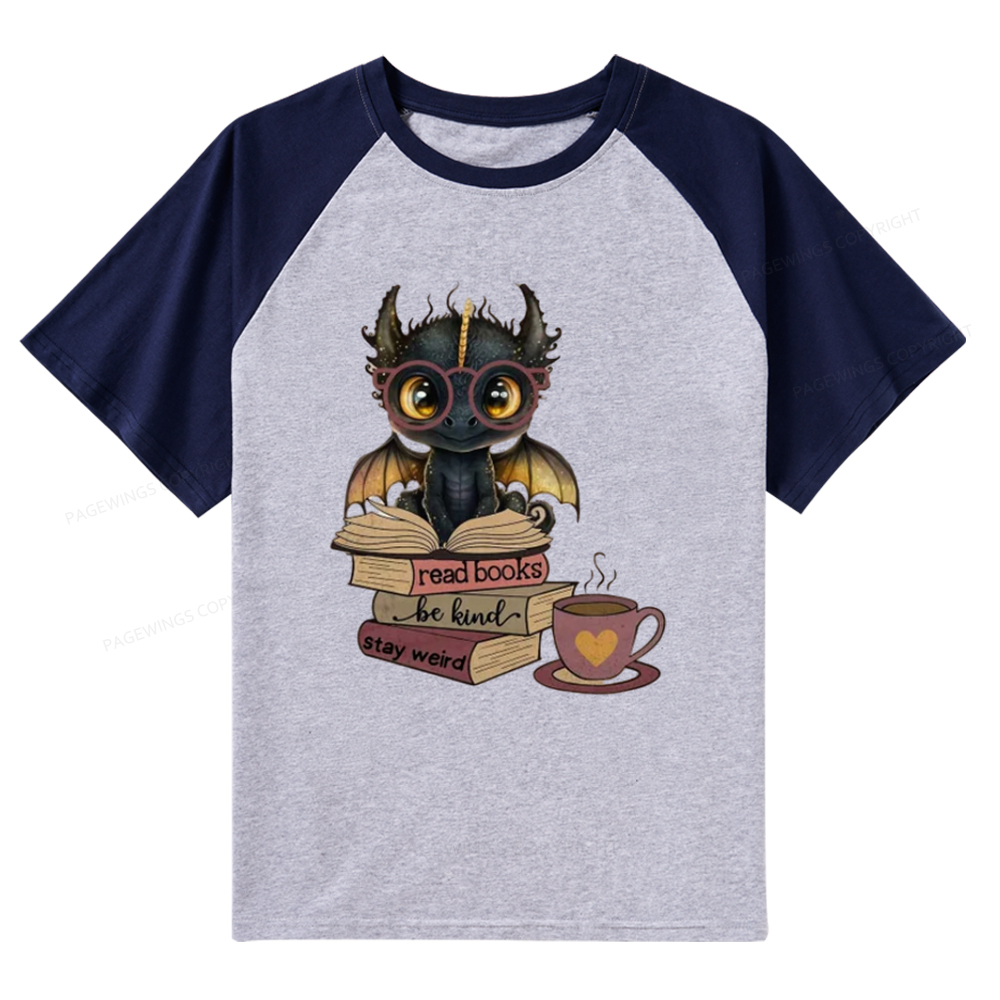 Pagewings Fourth Wing Dargon Raglan T-shirt