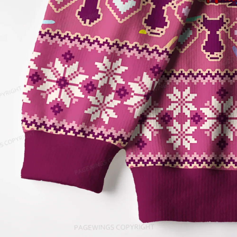 Pagewings This Is An Outrage Unisex Ugly Knit Sweatshirt