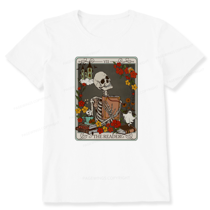 Pagewings The Reader Tarot Card TShirt, Bookish Shirt Unisex Classic T-shirt