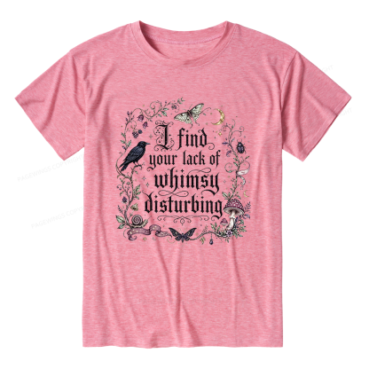 Pagewings Lack of Whimsy Unisex Heather T-Shirt