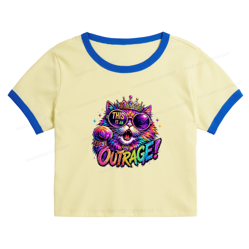 Pagewings Sci-Fi Book Lover Baby Tee Cropped Ringer T-Shirt