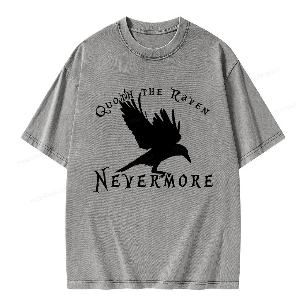 Pagewings Nevermore Unisex Washed T-shirt