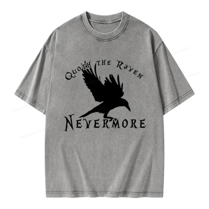 Pagewings Nevermore Unisex Washed T-shirt