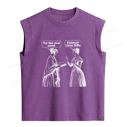 Pagewing Work in Progress Women's Washed Tank Top
