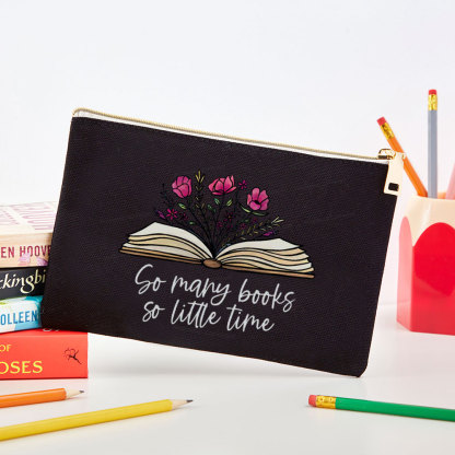 Pagewings So Many Books So Little Time Pouch