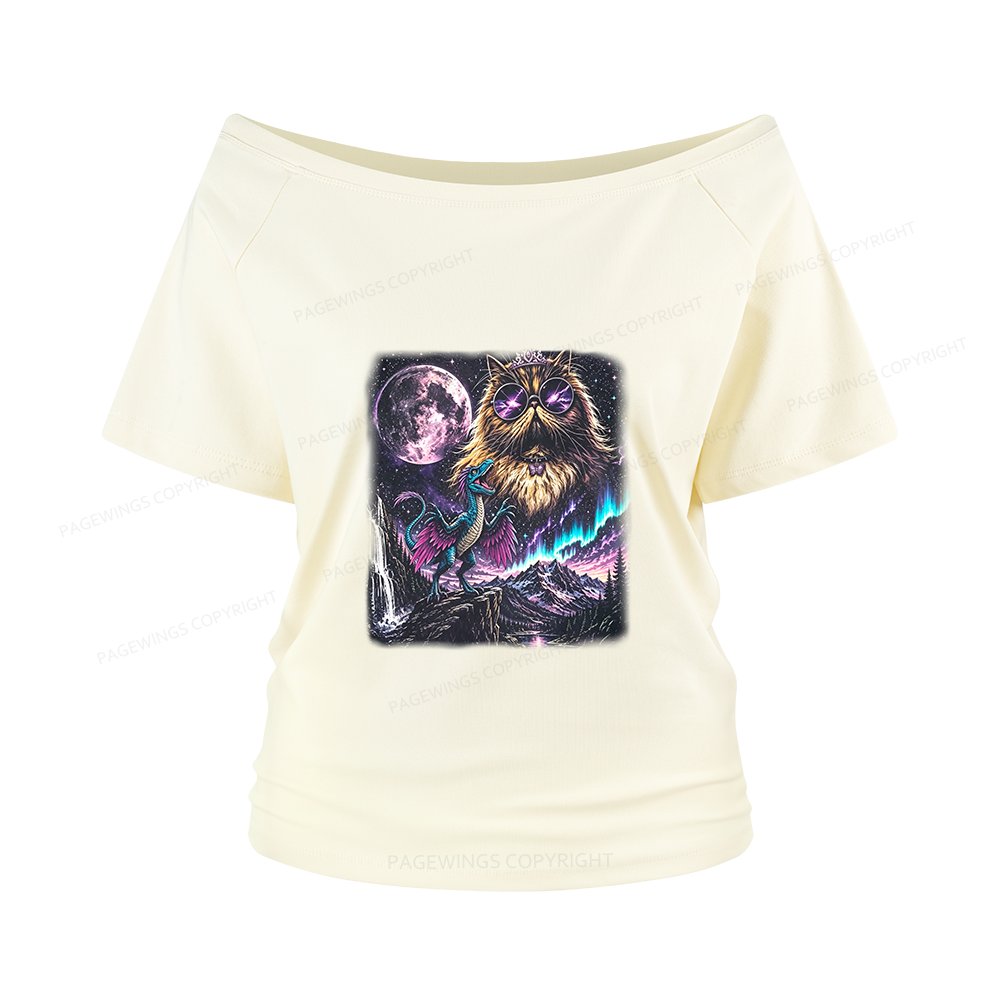 Pagewings Sci Fi Books Lover Women Off Shoulder T-shirts