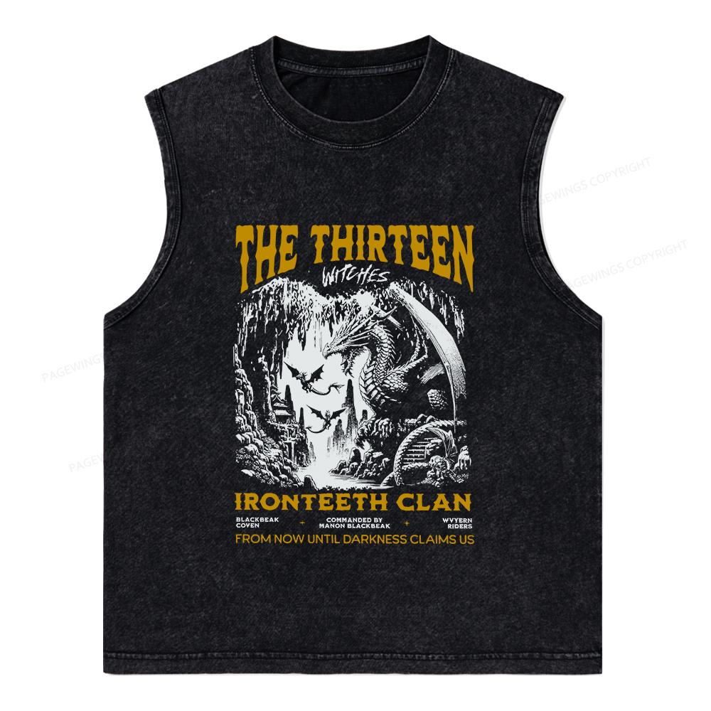 Pagewings The Thirteen Unisex Washed Tank Top