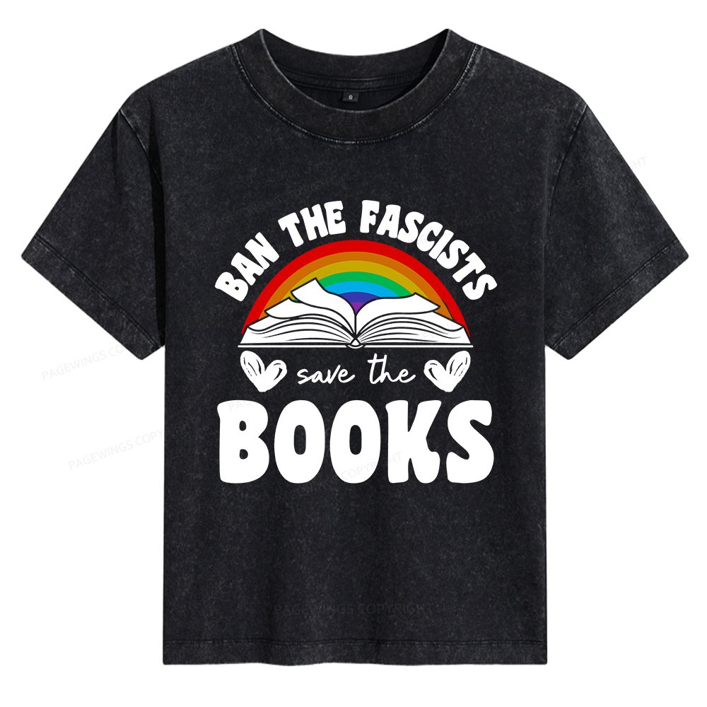 Pagewings Banned Books Women's Washed T-shirt