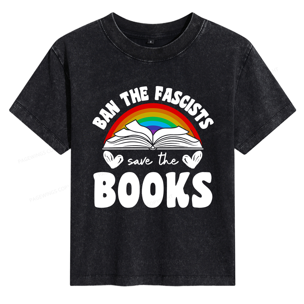 Pagewings Banned Books Women's Washed T-shirt
