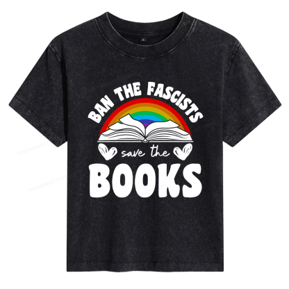 Pagewings Banned Books Women's Washed T-shirt