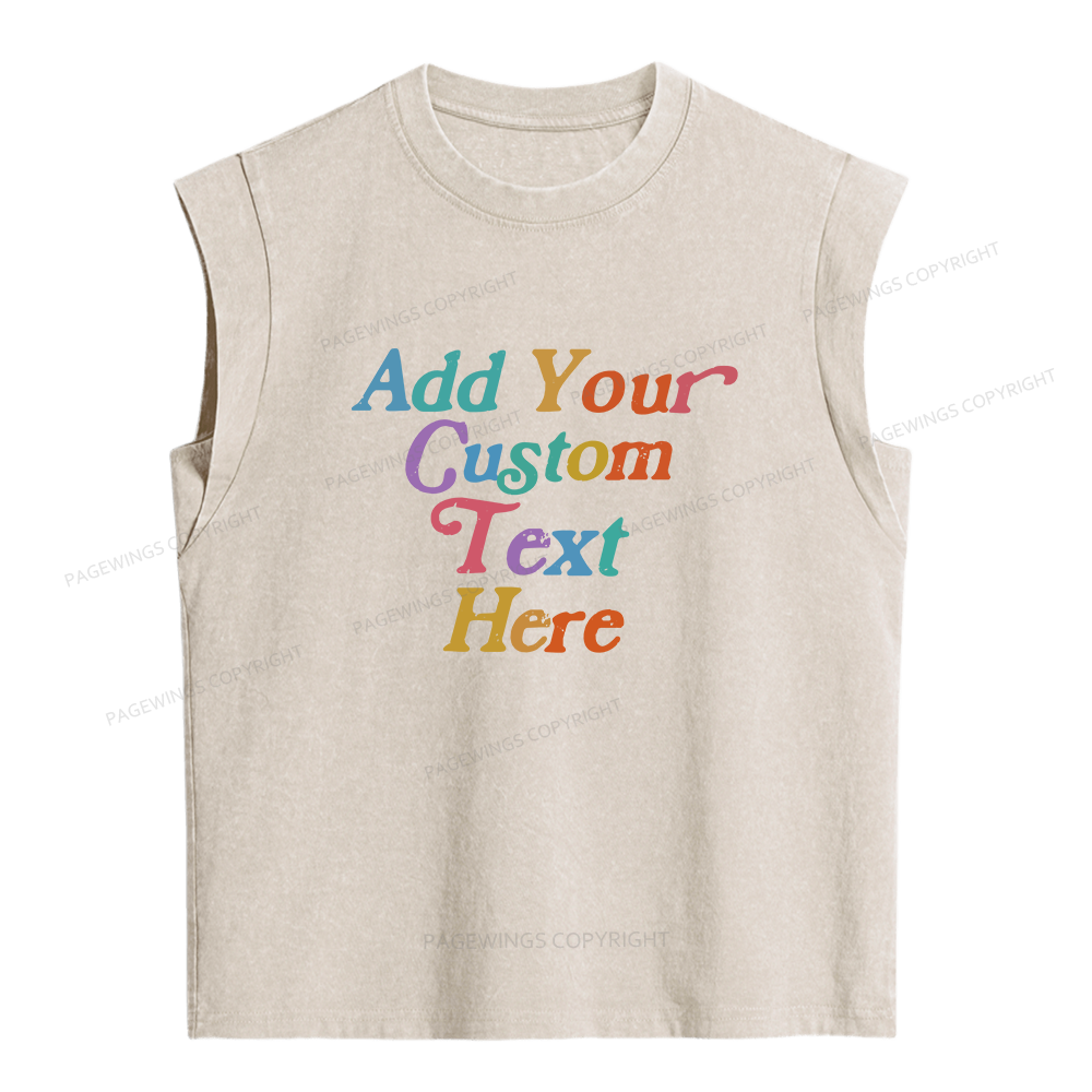 Pagewings Personalized Quotes Women's Washed Tank Top