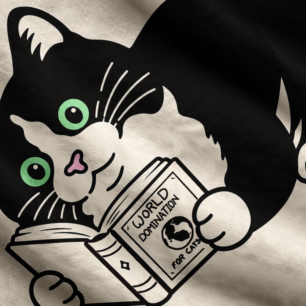 Pagewings Cat Book Lover Women's Cardigan Sweater