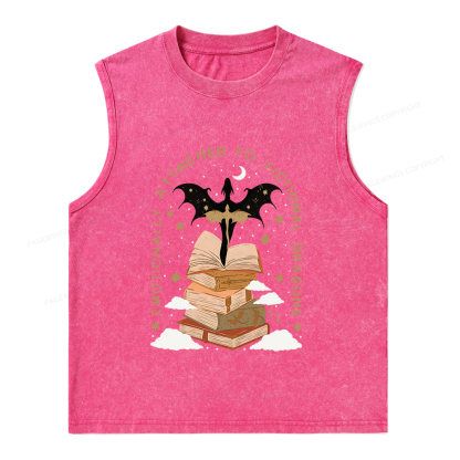 Pagewings Fantasy Romance Reader Gift Romantacy Unisex Washed Tank Top