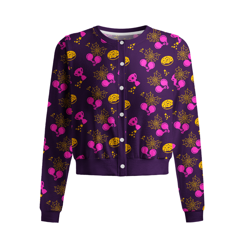 Pagewings Sci Fi Book Lover Crew Neck Cardigan Sweaters
