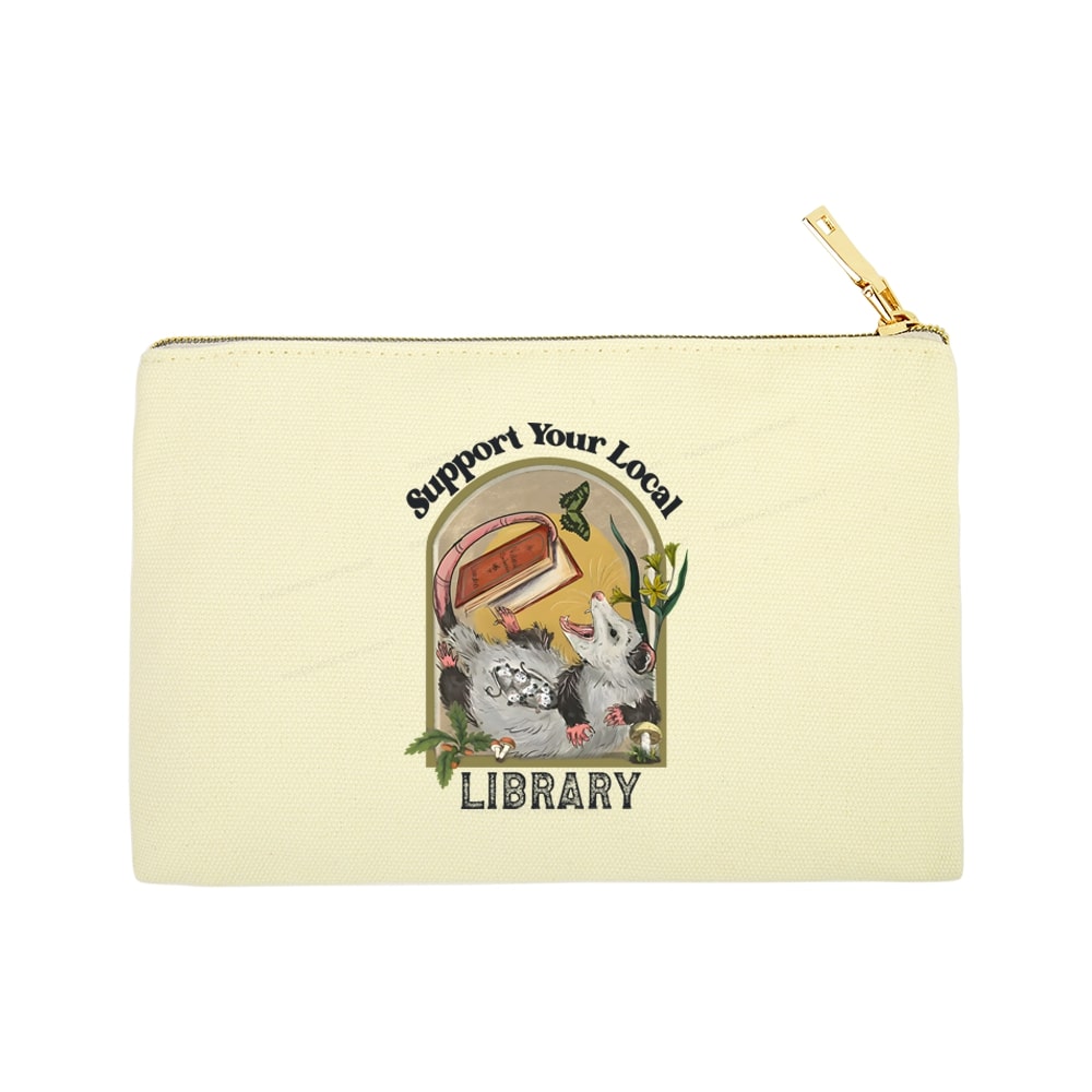 Pagewings Library Readers Make Leaders Jersey Short Sleeve Tee Pouch