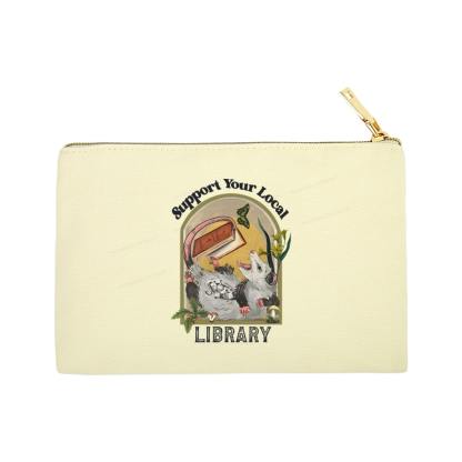 Pagewings Library Readers Make Leaders Jersey Short Sleeve Tee Pouch