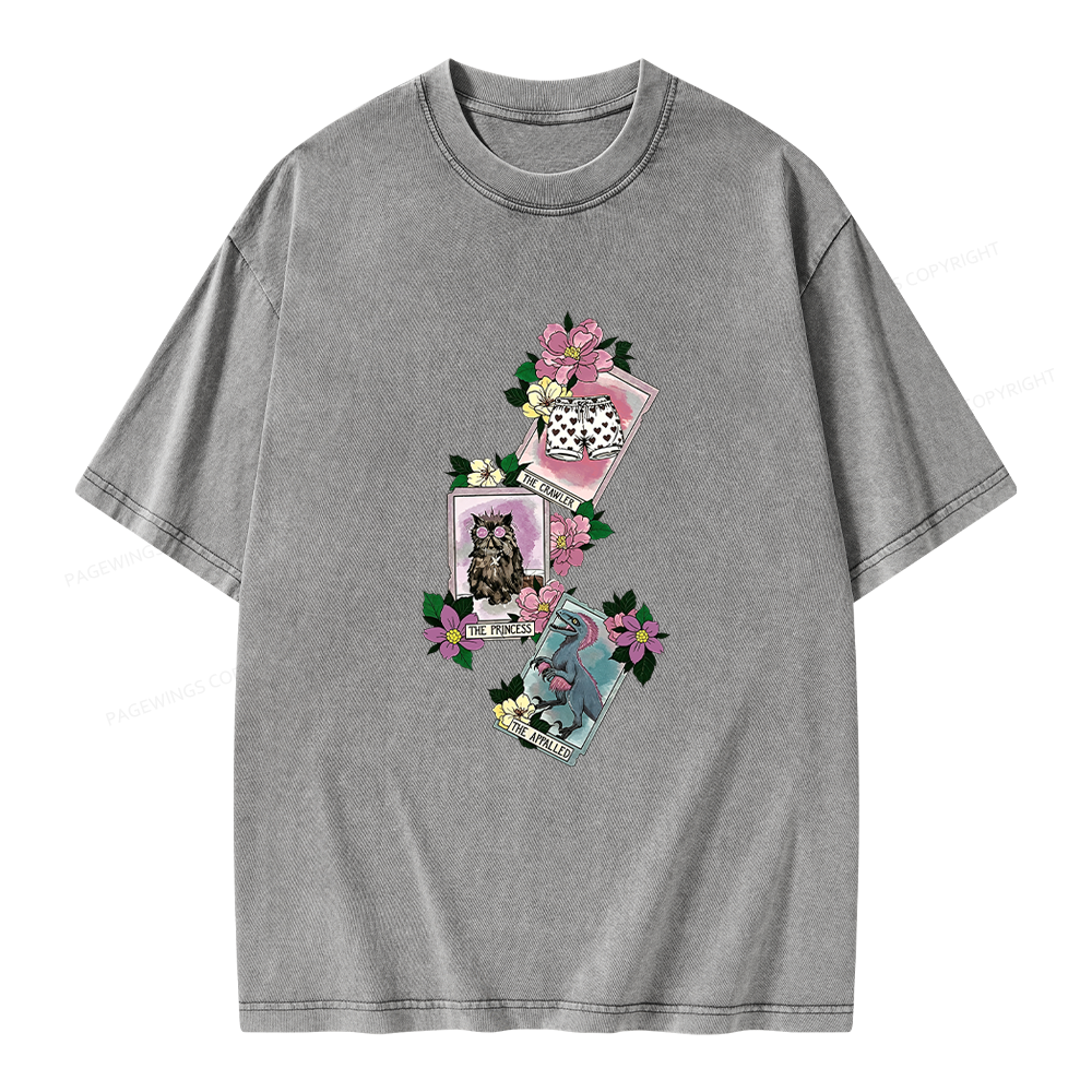 Pagewings Sci Fi Bookish Unisex Washed T-shirt
