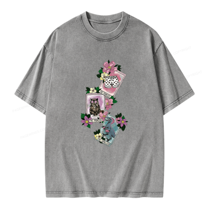 Pagewings Sci Fi Bookish Unisex Washed T-shirt