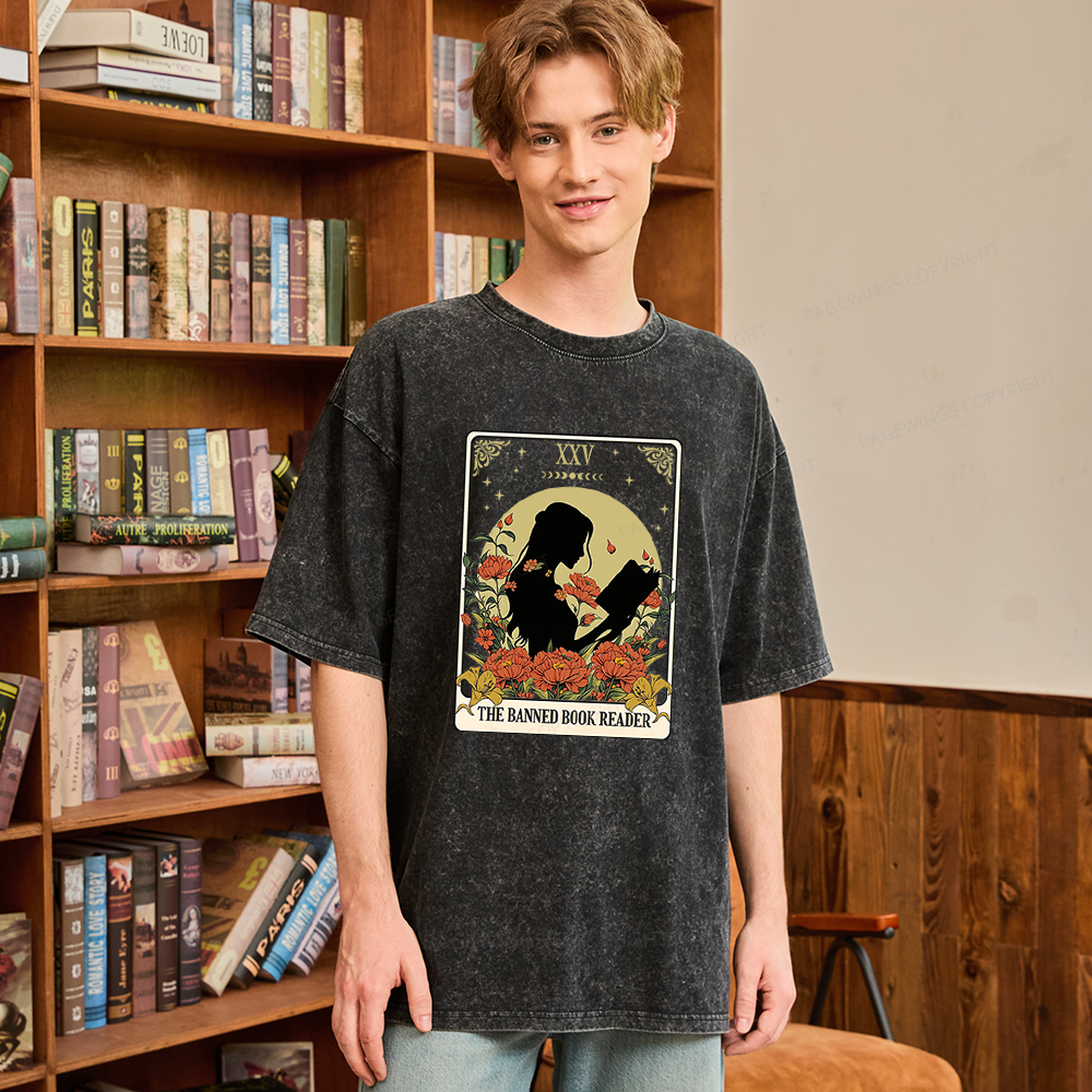 Pagewings The Banned Book Unisex Washed T-shirt