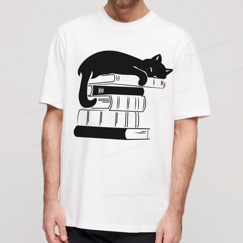 Pagewings Books And Cats Unisex Classic T-shirt