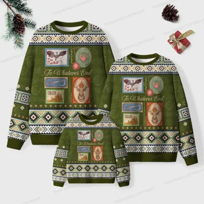 Pagewings  To Whatever End Unisex Ugly Knit Sweatshirt