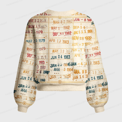 Pagewings Christmas Book Card Women's Cardigan Sweater